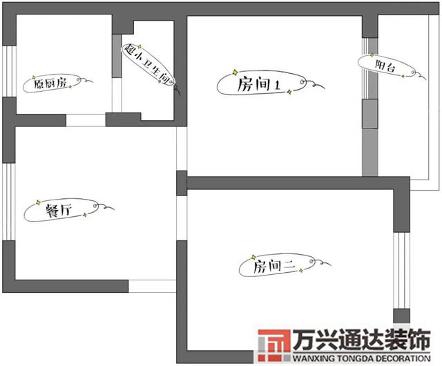 二室一廳裝修二室一廳裝修風格圖片欣賞